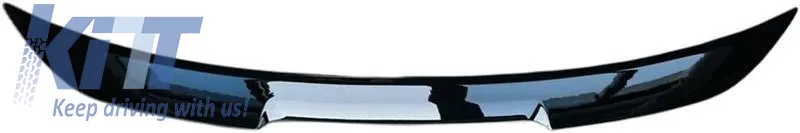 Trunk Spoiler suitable for BMW 5 E60 03-11 M4 Look Lipspoiler Glossy Black from ABS Plastic