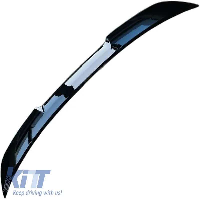 Trunk Spoiler suitable for BMW 5 E60 03-11 M4 Look Lipspoiler Glossy Black from ABS Plastic