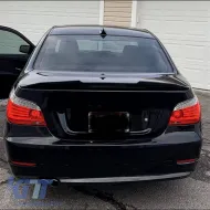 Trunk Spoiler suitable for BMW 5 E60 03-11 M4 Look Lipspoiler Glossy Black from ABS Plastic-image-6325892