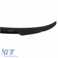 Trunk Spoiler suitable for BMW 5 F10 11-17 M4 Look Lipspoiler from ABS plastic glossy black-image-6298252