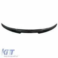 Trunk Spoiler suitable for BMW 5 F10 11-17 M4 Look Lipspoiler from ABS plastic glossy black-image-6298254