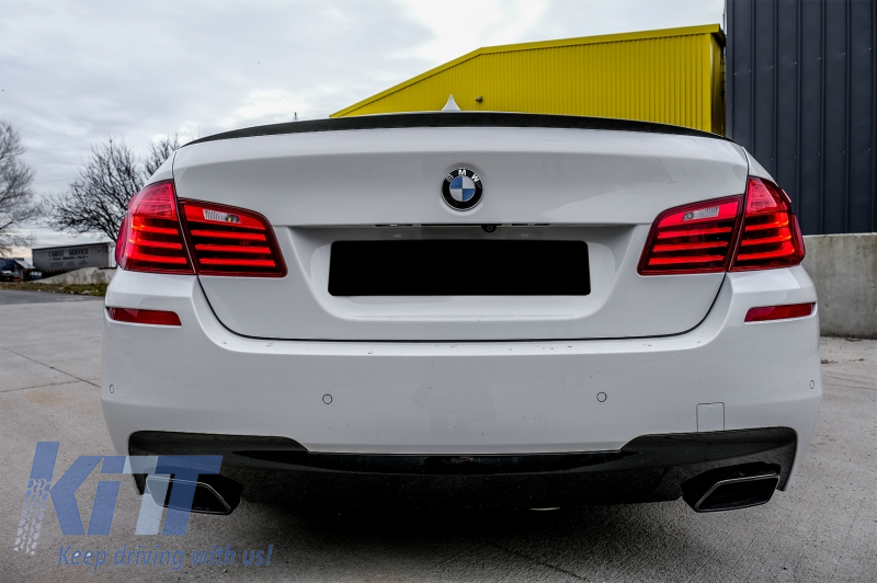 For BMW 5 SERIES F10 SALOON 2010 ON M4 STYLE 520 530 535 REAR BOOT SPOILER  LIP