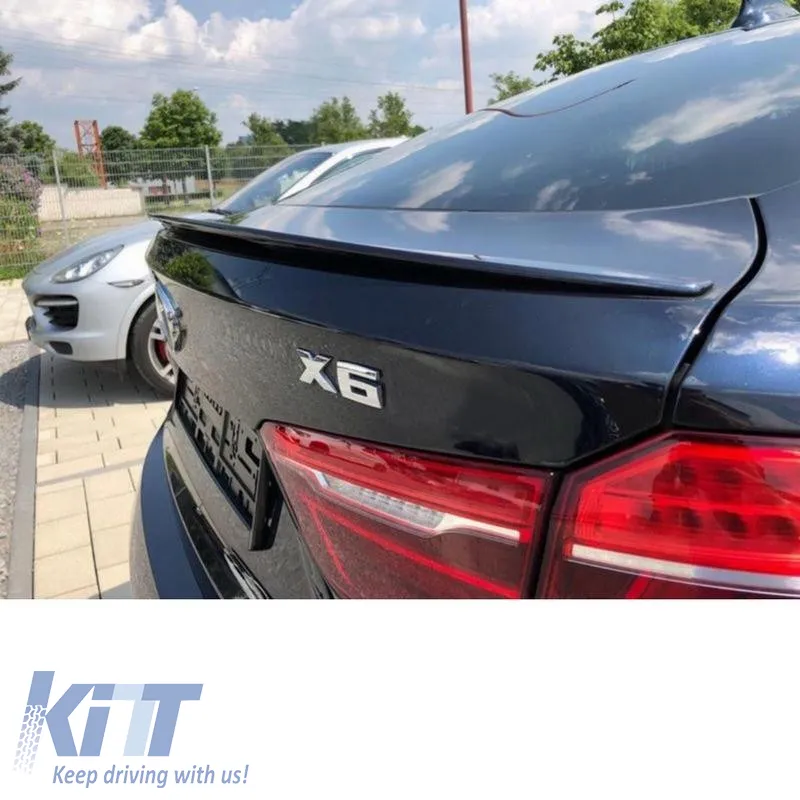Trunk Spoiler suitable for BMW X6 F16 15-19 M Performance Design Design Look from ABS Plastic