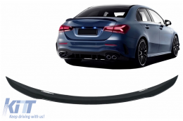 image-27-Trunk Spoiler suitable for Mercedes A-Class Sedan V177 (2018-up) A45 Design Piano Black