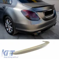 image-10-Trunk Spoiler suitable for Mercedes-Benz C-Class W205 Sedan 13-20 A Design look Lipspoiler made from ABS Plastic
