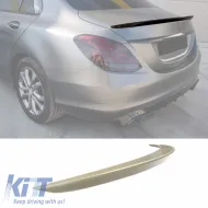 Trunk Spoiler suitable for Mercedes-Benz C-Class W205 Sedan 13-20 A Design look Lipspoiler made from ABS Plastic-image-6293499