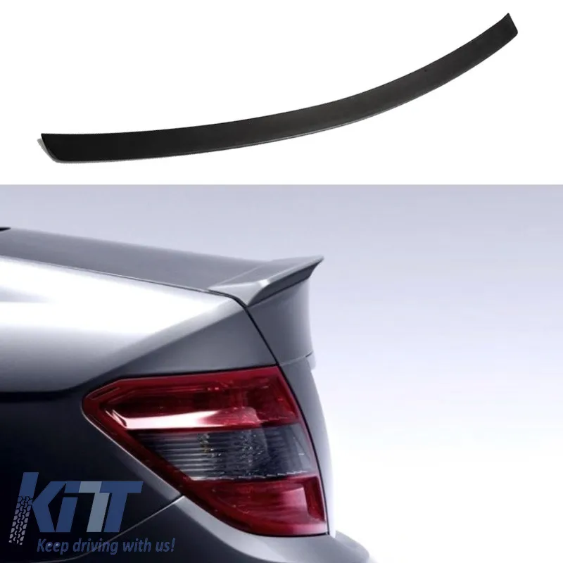 Trunk Spoiler suitable for Mercedes-Benz C-Class W204 07-14 A Design Look Lipspoiler made from ABS Plastic