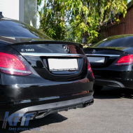 Trunk Spoiler suitable for Mercedes-Benz C-Class W205 Sedan 14-21 A Design look Lipspoiler ABS Plastic