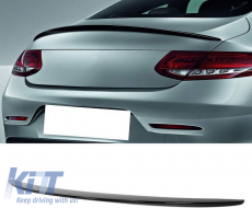 Trunk Spoiler suitable for Mercedes-Benz C-Class C205 Coupe 14-21 A Design look Lipspoiler From Abs Plastic Glossy Black