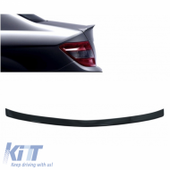 Trunk Spoiler suitable for Mercedes-Benz C-Class W204 07-14 A Design Look Lipspoiler from ABS Plastic Glossy Black