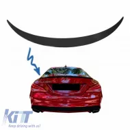 Trunk Spoiler suitable for Mercedes-Benz CLA W117 13-19 Glossy Black From Abs Plastic-image-6298858