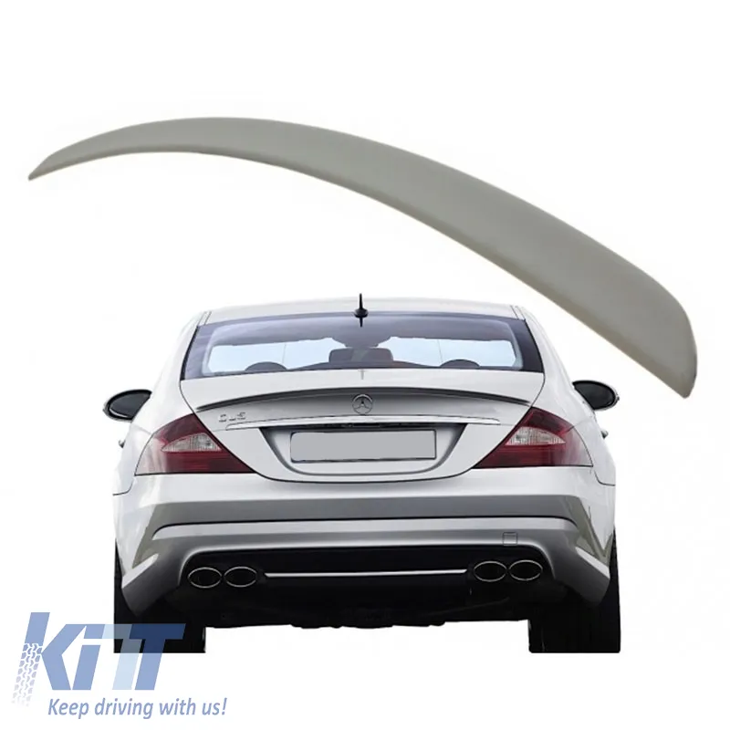 Trunk Spoiler suitable for Mercedes-Benz CLS W219 04-10 A Design look Lipspoiler made from Polyurethane