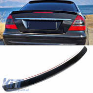Trunk Spoiler suitable for Mercedes-Benz E-Class W211 03-09 A Design look Lipspoiler from ABS Plastic Glossy Black