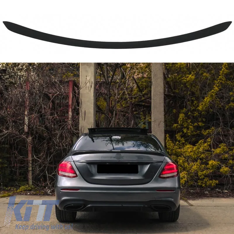 Trunk Spoiler suitable for Mercedes-Benz E-Class W213 16+ Plastic Matte Black