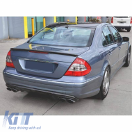 Trunk Spoiler suitable for Mercedes-Benz E-Class W211 03-09 A Design look Lipspoiler from ABS Plastic Glossy Black