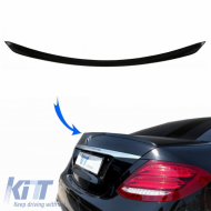 Trunk Spoiler suitable for Mercedes-Benz E-Class W213 16+ ABS Plastic Piano Black - CGRTSM6038966