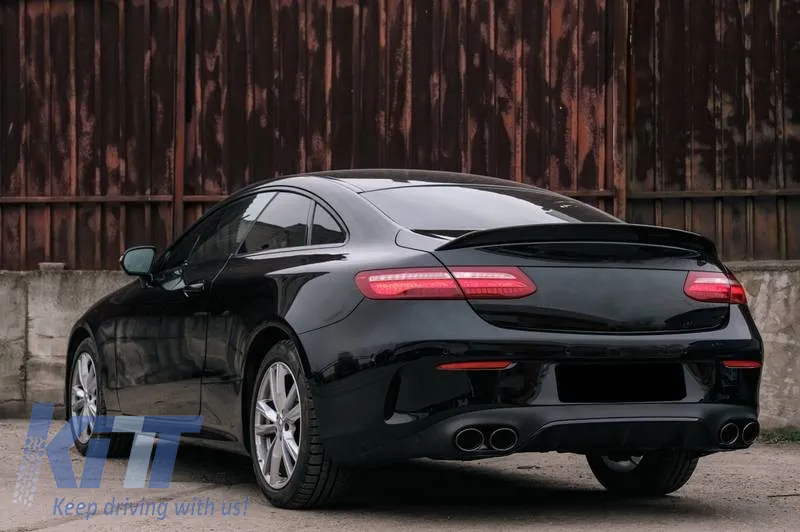 Trunk Spoiler suitable for Mercedes-Benz E-Class C238 Coupe 2016+ ABS Plastic Piano Black