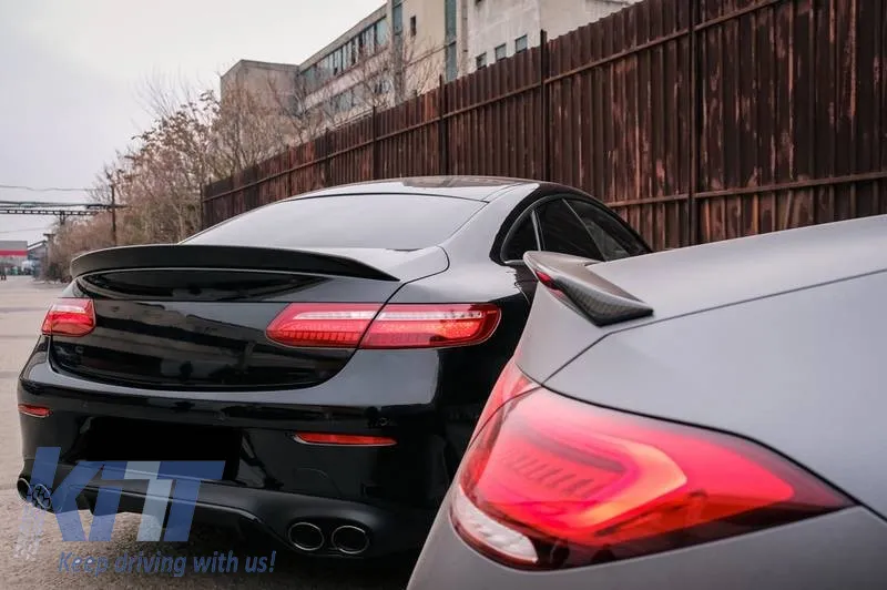 Trunk Spoiler suitable for Mercedes-Benz E-Class C238 Coupe 2016+ ABS Plastic Piano Black