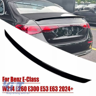 Trunk Spoiler suitable for Mercedes-Benz E-Class W214 2024+ A Design E63S V2 Look ABS Plastic Piano Black