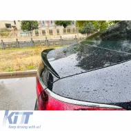 Trunk Spoiler suitable for Mercedes-Benz E-Class W214 2024+ A Design V2 Look ABS Plastic Piano Black-image-6319794