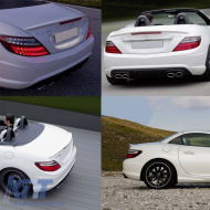 Trunk Spoiler suitable for Mercedes-Benz SLK R172 11-19 A Design Look Lipspoiler made from ABS Plastic