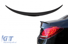 Trunk Spoiler suitable for Mercedes C-Class W205 (2014-2020) Shiny Black - TSMBW205AMGPB