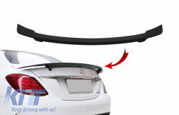 Trunk Spoiler suitable for Mercedes C-Class W205 (2014-2020) GTS-Design Matte Black - TSMBW205GTS