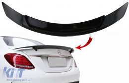 Trunk Spoiler suitable for Mercedes C-Class W205 (2014-2020) GTS-Design Piano Black