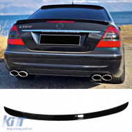 Trunk spoiler suitable for Mercedes E Class W211 black piano finish - PETSM6026953