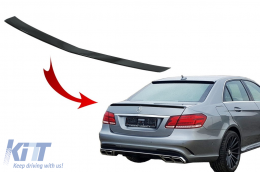 Trunk Spoiler suitable for Mercedes E-Class W212 (2009-2016) Facelift Design Piano Black - TSMBW212AMGNM