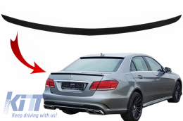 Trunk Spoiler suitable for Mercedes E-Class W212 (2009-2016) Piano Black