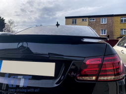 Trunk spoiler suitable for MERCEDES E-Class W212 (2009-2016) GTS Design Piano Black-image-6051394