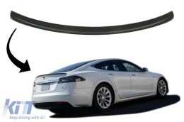 Trunk Spoiler suitable for Tesla Model S (2012-up) Real Carbon - 7401CF