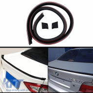 Trunk Spoiler suitable for Universal Lipspoiler Black 145x3.4cm From Abs Plastic (Soft)-image-6329508