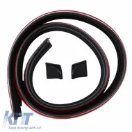 Trunk Spoiler suitable for Universal Lipspoiler Black 145x3.4cm From Abs Plastic (Soft)-image-6329509