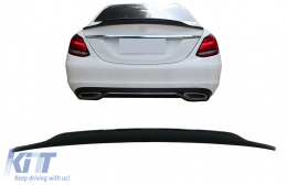 Trunk Spoiler Wing suitable for Mercedes C-Class W205 (2014-2020) Dynamic Sport Design Piano Black - TSMBW205PSM