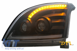 TUBE LIGHT Fanária Emprós LED katállhloi gia TOYOTA Land Cruiser FJ120 (2003-2009) Mavro me Dunamikó flas strofís LHD-image-6063884