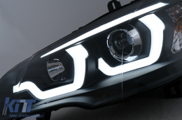 Tube Light LED DRL Angel Eyes fényszórók BMW X5 E70 (2007-2013) típushoz fekete-image-6101895
