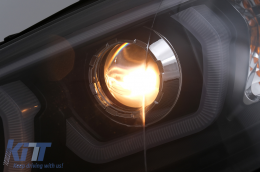 Tube Light LED DRL Angel Eyes fényszórók BMW X5 E70 (2007-2013) típushoz fekete-image-6101901