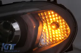 Tube Light LED DRL Angel Eyes fényszórók BMW X5 E70 (2007-2013) típushoz fekete-image-6101904
