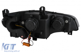 Tube Light LED DRL Angel Eyes fényszórók BMW X5 E70 (2007-2013) típushoz fekete-image-6101908