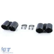 Tuberías de escape dobles negras adecuadas para Porsche 911 991.1 11-15 3.4 350HP-image-6259142