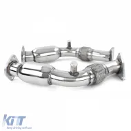 Tubo de reemplazo downpipe de acero inoxidable Motorsport adecuado para Nissan 370Z 2009-2020-image-6259094