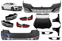 Tuning 740 style package suitable for BMW 7 Series G11, G12 2016-2018, conversion to G11, G12 LCI 2019-2022
