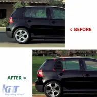 Tuning additives for rear side windows – VW Golf 5 (2003–2009), black gloss-image-6260928