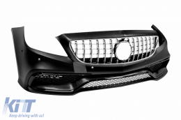 Tuning body kit A design 63 type suitable for Mercedes CLS C218 2011-2017 with chrome grille-image-6264887