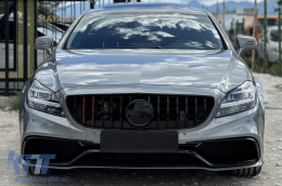 Tuning body kit A design 63 type suitable for Mercedes CLS C218 2011-2017 with chrome grille-image-6264919
