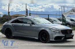 Tuning body kit A design 63 type suitable for Mercedes CLS C218 2011-2017 with chrome grille-image-6264920