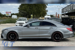 Tuning body kit A design 63 type suitable for Mercedes CLS C218 2011-2017 with chrome grille-image-6264925
