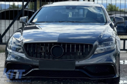 Tuning body kit A design 63 type suitable for Mercedes CLS C218 2011-2017 with chrome grille-image-6264926